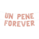 thumbnail image 2 of Guirnalda Globo Foil "Un Pene Forever" Rose Gold, 2 of 2