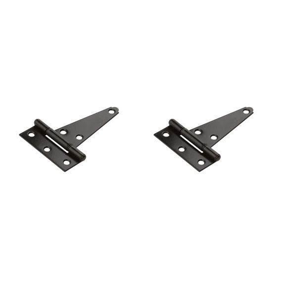Hinges National Hardware N129-007 V286 Extra Heavy T, negro de 4 pulgadas