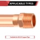 thumbnail image 4 of Adaptador macho de cobre EFIELD de 1/2 pulgada C x MIP (paquete de 10), 4 of 6