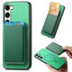 thumbnail image 4 of Funda de Cuero Magnética con Tarjetero para Samsung Galaxy S23 FE Cubierta Delgada Verde, 4 of 5