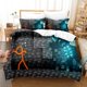 thumbnail image 1 of Fashion Cartoon Alan Becker Bedding Set Single Twin Full Size Bed Set Adult Kid Bedroom Duvet cover Sets Home Textile Bed Sheets, 1 of 5