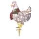 thumbnail image 3 of Adornos De Linterna De Pollo Con Luz De Hierro, Decoración De Atmósfera, Decoración Para Césped Grande Sin Luz, 3 of 5