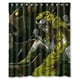 thumbnail image 1 of Cortina de ducha de princesas zombis, hermosa y aterradora, con ganchos, tamaño 60 x 72 pulgadas, 1 of 3