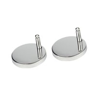 Bothyi - 2 Piezas Bisagra De Asiento Para El Inodoro Hogar De Acero Inoxidable Top De Acero Pesado