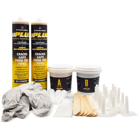 Kit de reparación de grietas RadonSeal con espuma de poliuretano de 3 m