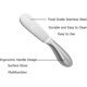 thumbnail image 3 of Juego de 4 cuchillos para untar, de acero inoxidable, multiusos, para queso y mantequilla., 3 of 7