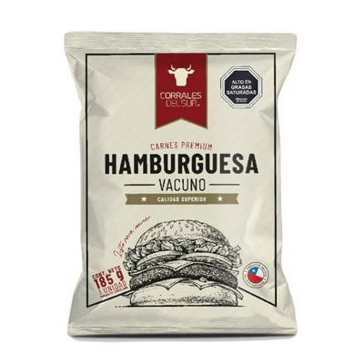 Hamburguesa De Vacuno 185 G Corrales Del Sur