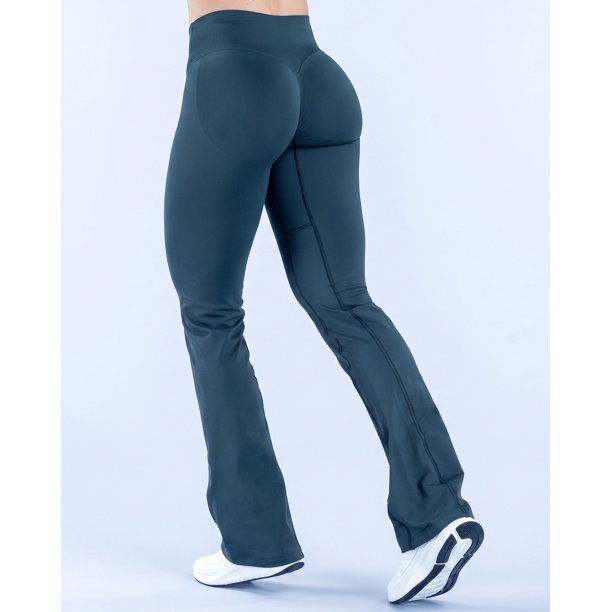 Calza Oxford Flare Push Up Pretina en V Cruzada - YJ330