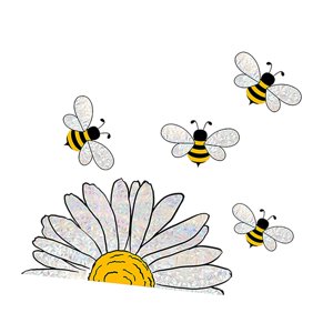 Magideal - Pegatinas De Para Ventana, Pegatinas Florales Para Puertas, Pegatinas Creativas De Y Girasol Para Ventana, Para El Hogar, El Dormitorio, E