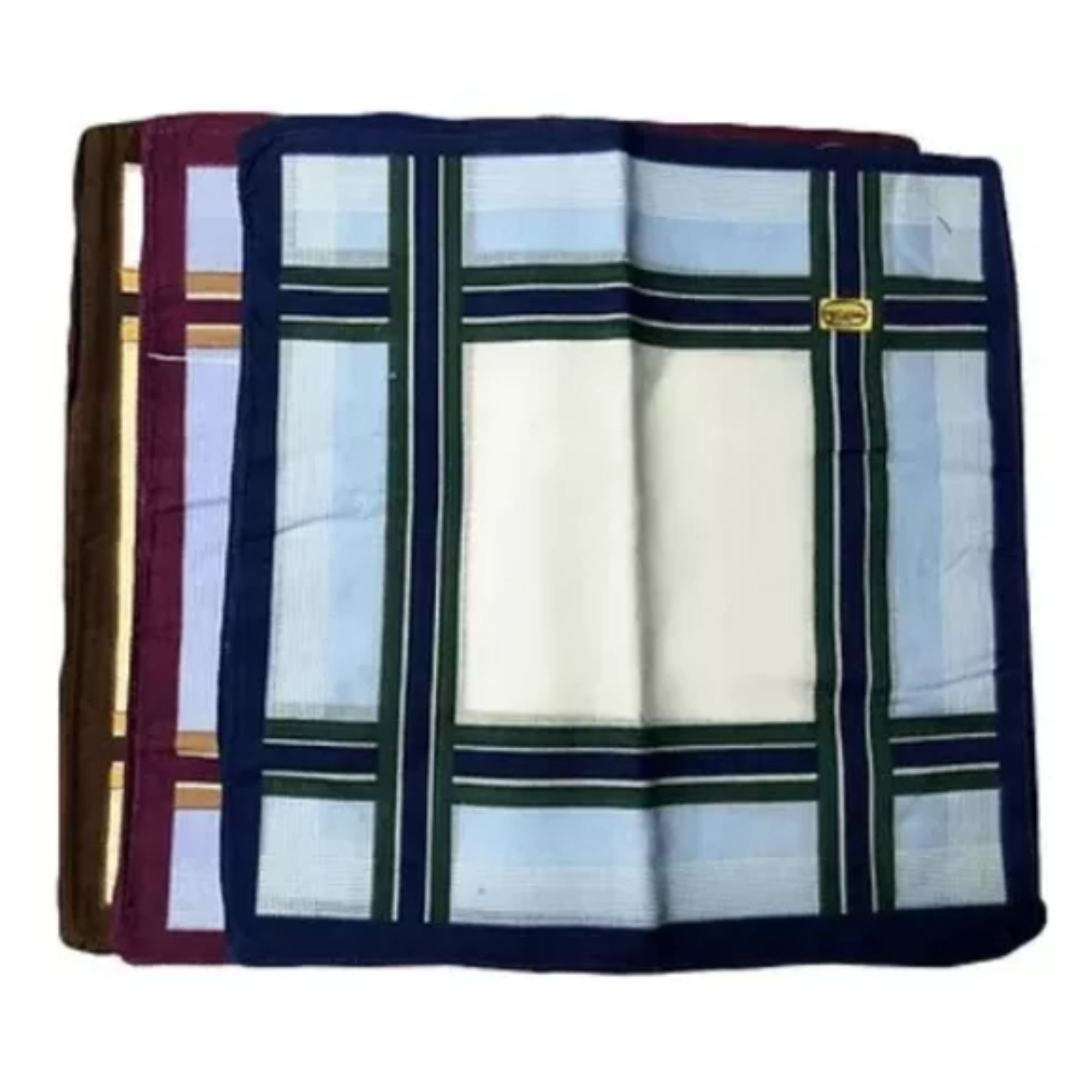 Ekomac - Set 12 Pañuelos A Cuadros Para Hombre