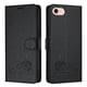 thumbnail image 1 of Funda tipo cartera FOXDOCK para iPhone SE 2022/2020 con soporte, ranuras, RFID, diseño de gato, 1 of 5