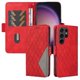 thumbnail image 4 of Funda Cartera para Samsung Galaxy S24 Ultra con Tarjetero Soporte y Correa Rojo, 4 of 6