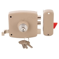 Cerradura Sobreponer Poli Bandera Puerta Beige