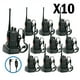 thumbnail image 1 of Pack 10 Radios Transmisor Walkie Talkie 16 canales Bandas de frecuencia 400-470 MHz Color Negro, 1 of 7