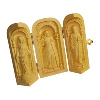 Bothyi - Adornos De Talla De Madera, Pequeñas Reliquias Católicas Católicas Para Sala De Estar Y Oficina