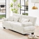 thumbnail image 1 of Cloud Couch 2 Seater Sofa for Living Room, Chenille 2 - Seat sofa with 2 Lumbar pillows and 2 throw pillows,Chenille White, 1 of 3