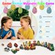 thumbnail image 4 of Tren magnético de madera con animales y huevos de Pascua para niños Yxwomenxy, 4 of 9