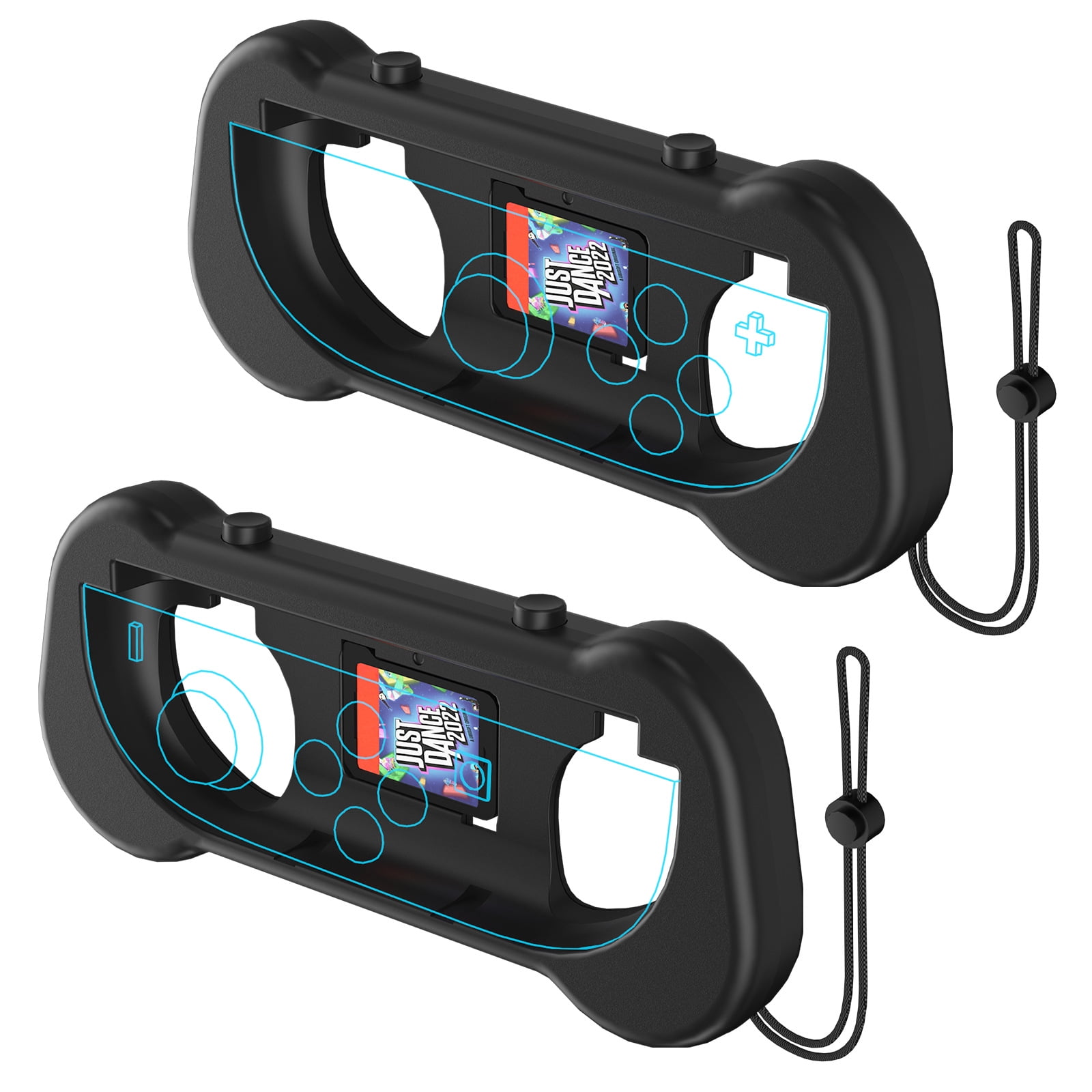 Genérico - Soporte De Agarre Compatible Con Nintendo Switch 2 Para Controladores Izquierdo Y Derecho – Almacenamiento Compacto Y Portátil De Tarjetas De Juego
