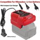 thumbnail image 1 of Cargador Compacto Mini Portátil de Batería de Iones de Litio para Mil*wau*kee Batería de Litio de 18V Reemplazo para Cargador de Batería M18 18V, 1 of 9