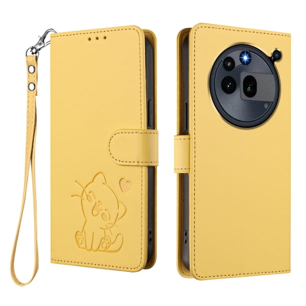 Funda Billetera Magnética para Nothing Phone 3A Pro, Amarillo