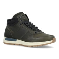 Bullboxer Zapatillas Hombre Caña Alta Cuero Y Textil Dudley-6-05 Verde Verde 39