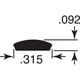 thumbnail image 2 of Pantalla Spline Prime-Line P 7843 8 mm x 30 m negra (1 rollo), 2 of 3