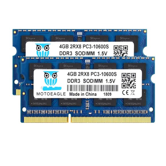 Kit de memoria portátil motoeagle DDR3 1333 MHz 8 GB (2 x 4 GB) PC3-10600S