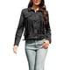 thumbnail image 1 of INSPIRE CHIC Chaqueta de Flecos de Imitación de Gamuza para Mujer con Botones Abajo de Manga Larga Chaquetas Vintage Occidentales S Negro, 1 of 6