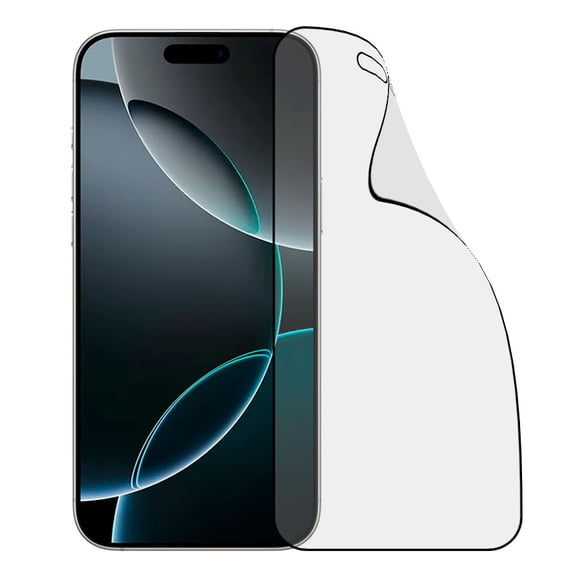 Cristal Templado Completo Irrompible Negro para iPhone 17