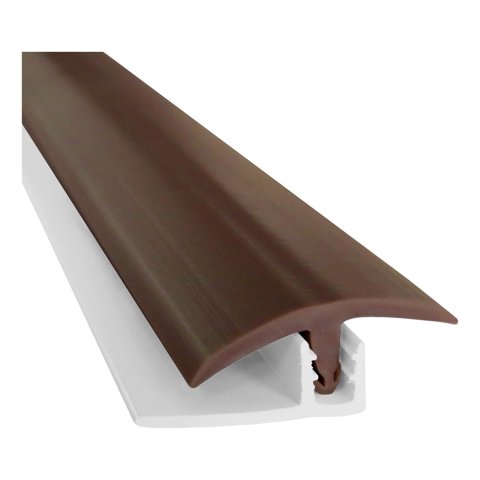 Cubrejunta Doble Superior Café 40X8 Mm 1 Mt 10 Un Dvp