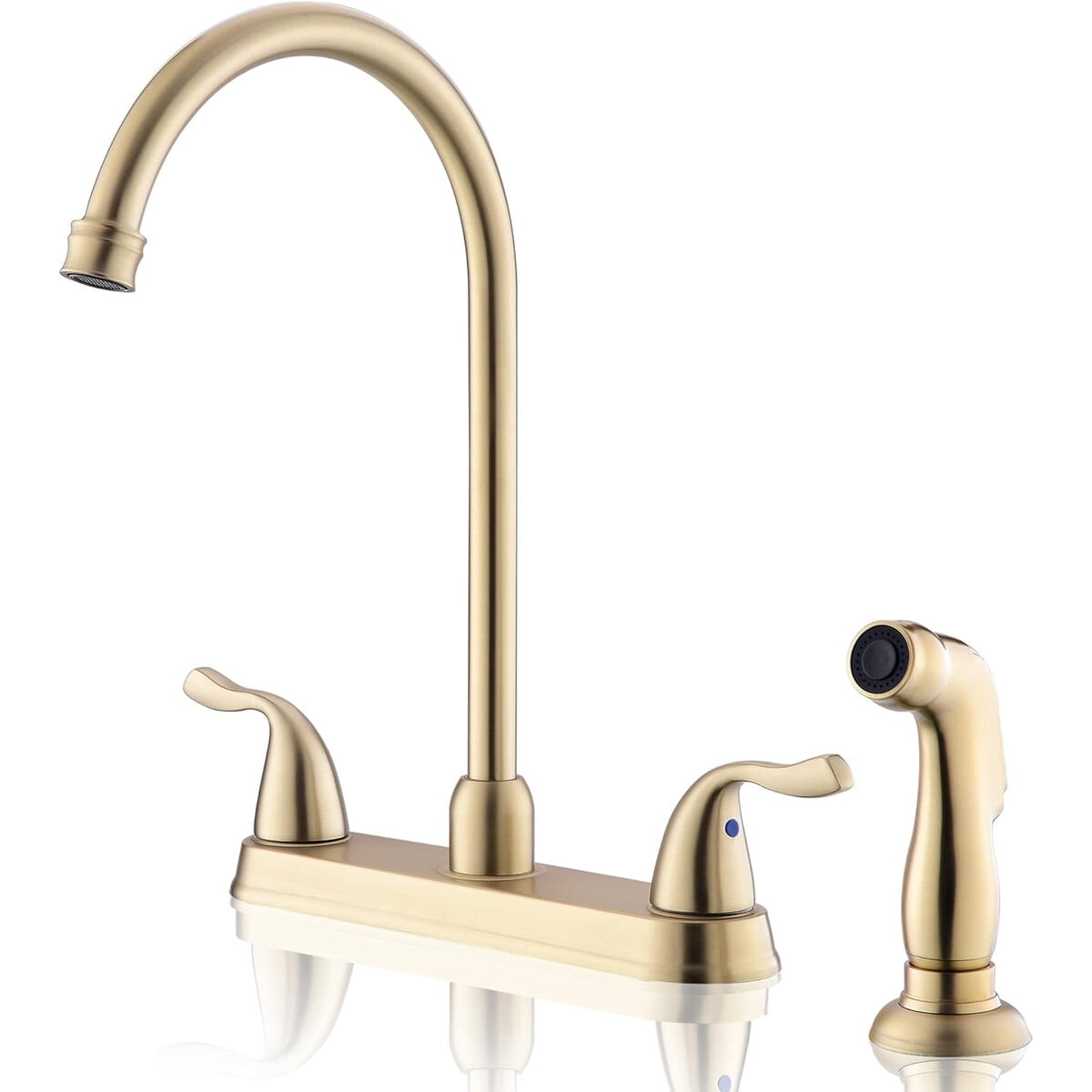 Llave Cocina Fropo Oro 8 Pulgadas 2 Manillas Con Pulverizador