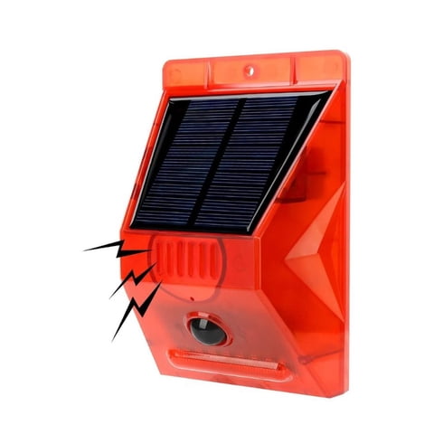 Click Ventas - Luz Alarma Solar Con Sensor De Movimiento Sirena Ip65