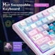 thumbnail image 4 of Teclado mecánico inalámbrico FOPATO H98 de 96 teclas intercambiable en caliente, 4 of 8
