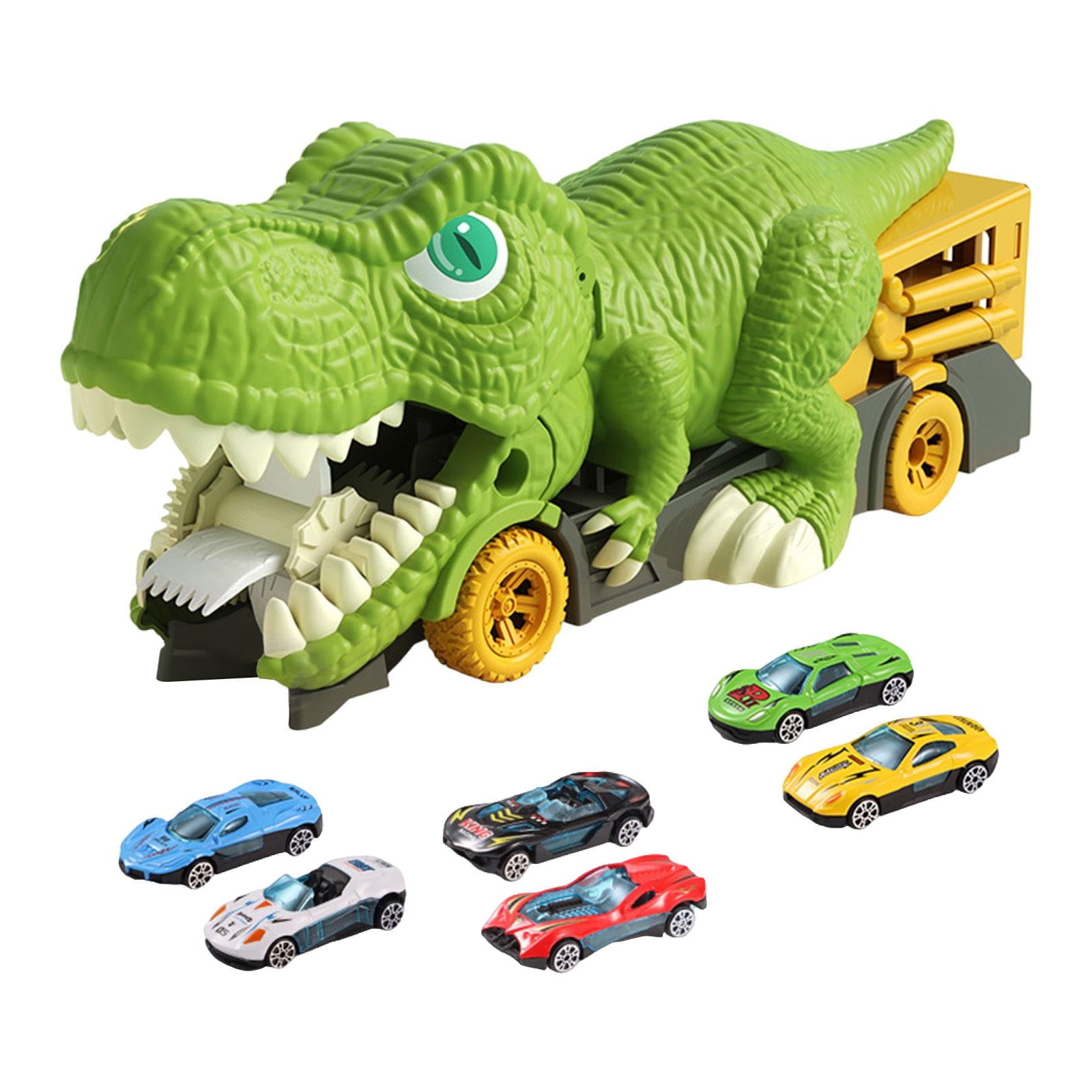 Bothyi - Camión Transportador De Dinosaurios Para Almacenamiento, Divertido, Con Minicoches Para Bebés, Juguetes De Regalo, 6 Coches Pequeños