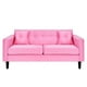 thumbnail image 1 of Sofa New Retro 3c Felpa 00 Rosado, 1 of 6
