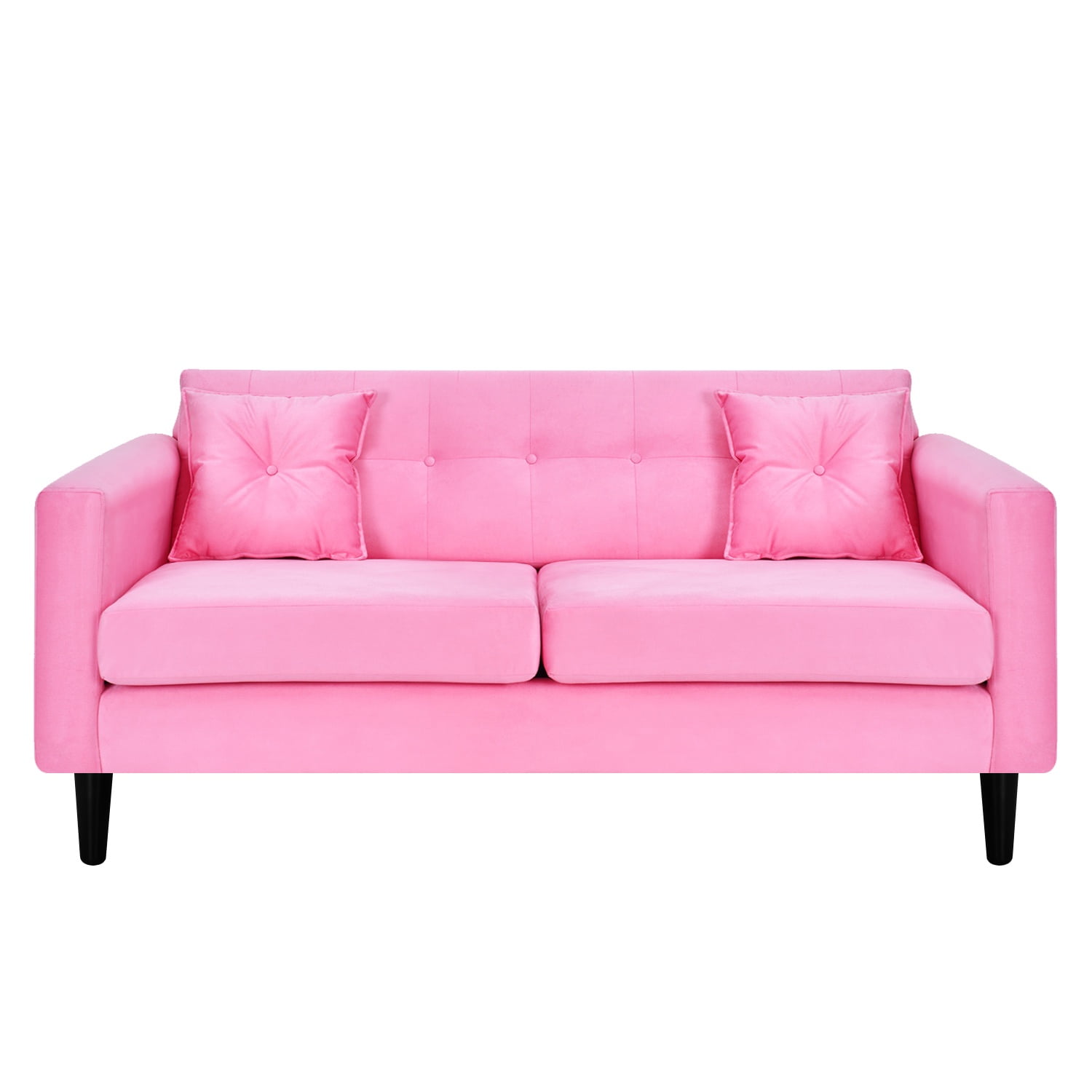 Bodevir - Sofa New Retro 3c Felpa 00 Rosado