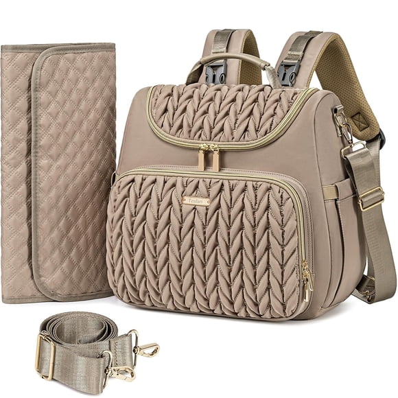 Tealari 4 en 1, mochila pañalera convertible impermeable