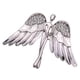 thumbnail image 4 of alas de ángel de moda broche encantador broche de cristal para hombres mujeres plata, 4 of 5