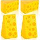 thumbnail image 1 of Set 4 Juguetes Antiestras Queso Chivao PU Amarillo 6.8cm, 1 of 3