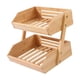 thumbnail image 4 of Cesta De Bambú Para Frutas, Estantes Para Despensa, Cesta Para Pan Y Verduras Para Despensa, Cocina, 2 Capas, 4 of 5
