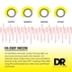 thumbnail image 4 of Cuerdas para guitarra acústica DR Strings HI-DEF NEON NMCA-11, 4 of 9