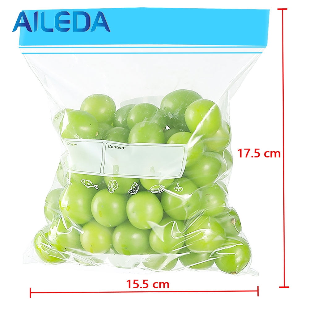 Bolsas Zipl Cierre Hermetico Para Alimentos Aileda S 15x17cm