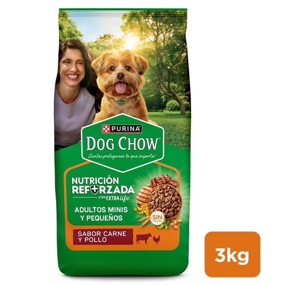 Alimento Seco Perro Adulto Raza Pequeña Carne y Pollo Bolsa, 3 Kg