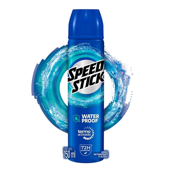 Desodorante Spray Speed Stick Waterproof Fresh Hombre, 91 g