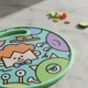 thumbnail image 2 of Tabla De Picar Infantil Redonda Con Diseño De Monstruos 30CM, 2 of 5