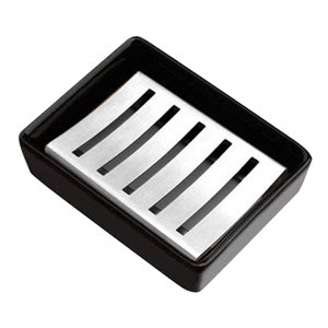 Magideal - Platos De Jabón Con Bandeja De Drenaje Extraíble Soporte De Drenaje Con Elegantes Accesorios De Baño De Bandeja De Jabón Para Baño De Lavabo De Ducha