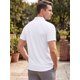 thumbnail image 3 of INSPIRE CHIC Camisetas de Manga Raglán con Cremallera y Pliegues para Hombre, Casual y Elásticas, 2XL Blanco, 3 of 5