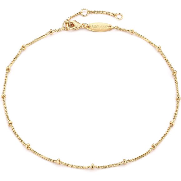 MEVECCO Dainty Chain Anklets for Women, Beaded and Charm Style