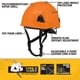 thumbnail image 2 of Casco De Seguridad Dpg22 Orange Type Ii Class E Ratcheting, 2 of 6