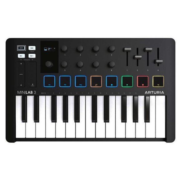 Controlador MIDI 25 Teclas Profesional Arturia MiniLab 3 BK